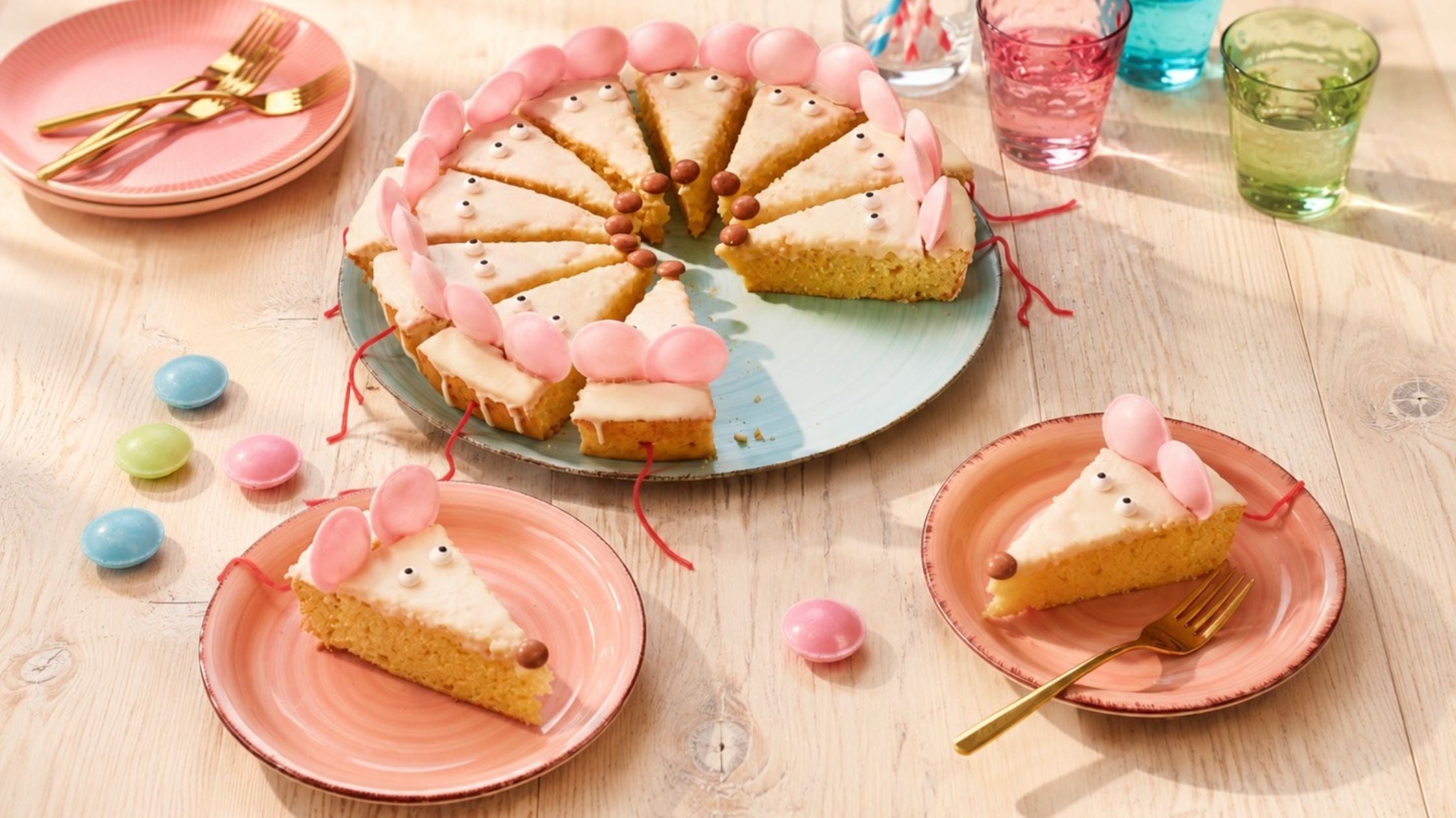 Kuchen-Mäuse für den Kindergeburtstag