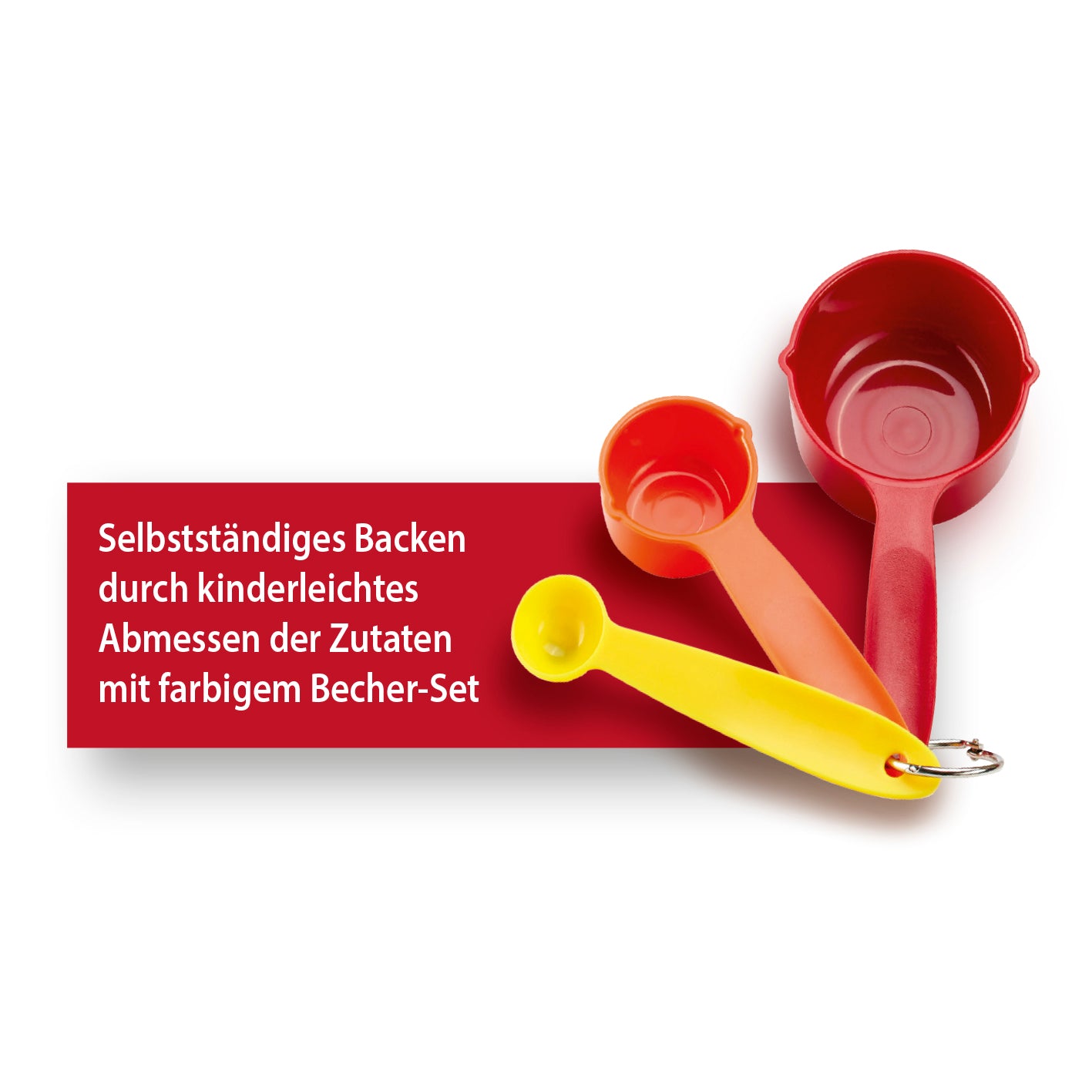 Becher-Set - 3 Messbecher in verschiedenen Größen – Kinderleichte ...