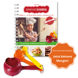Band 3 "Plätzchen, Kekse, Cookies & Co." Backbuch inkl. 3-teiliges Messbecher-Set mit Ausstechern (lose gepackt)