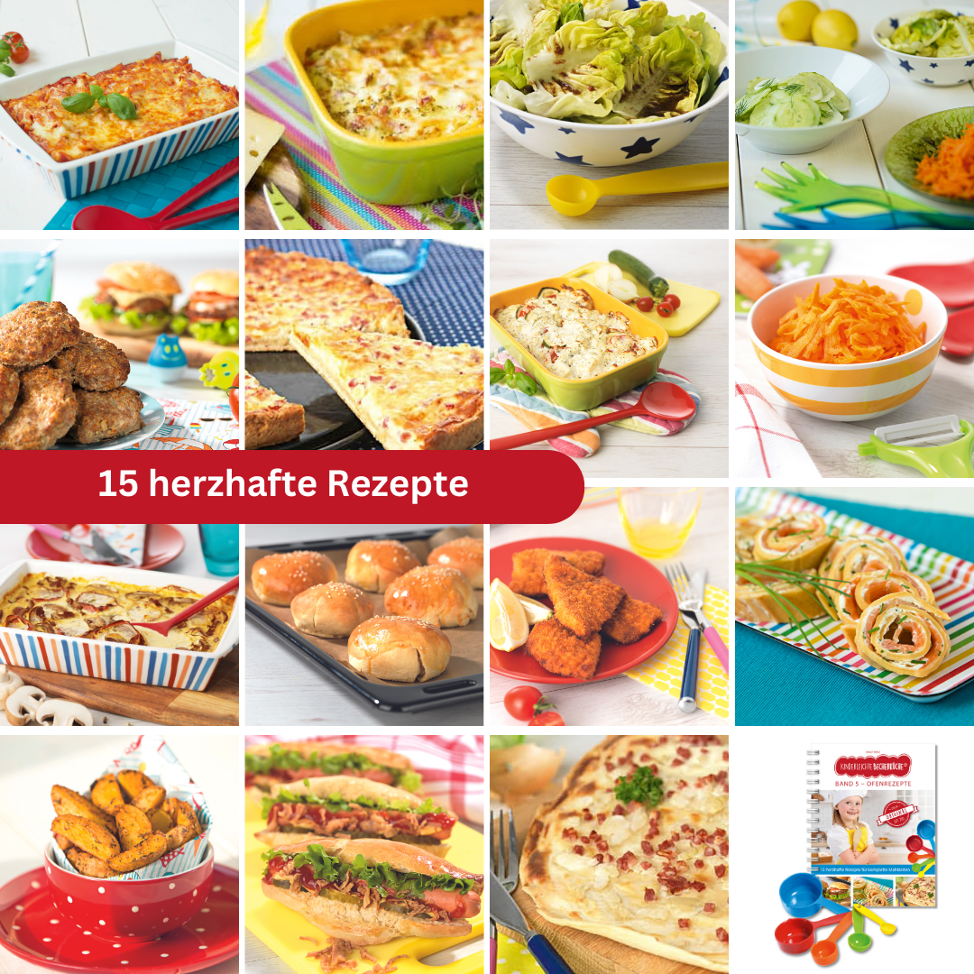 Becherküche Lieblingspaket Band 1–5 + 5-teiliges Becherset & Buchständer