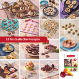 Band 3 "Plätzchen, Kekse, Cookies & Co." Backbuch inkl. 3-teiliges Messbecher-Set mit Ausstechern (lose gepackt)