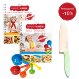 Kochset: Zwei Bücher & Kindermesser im Sparpaket