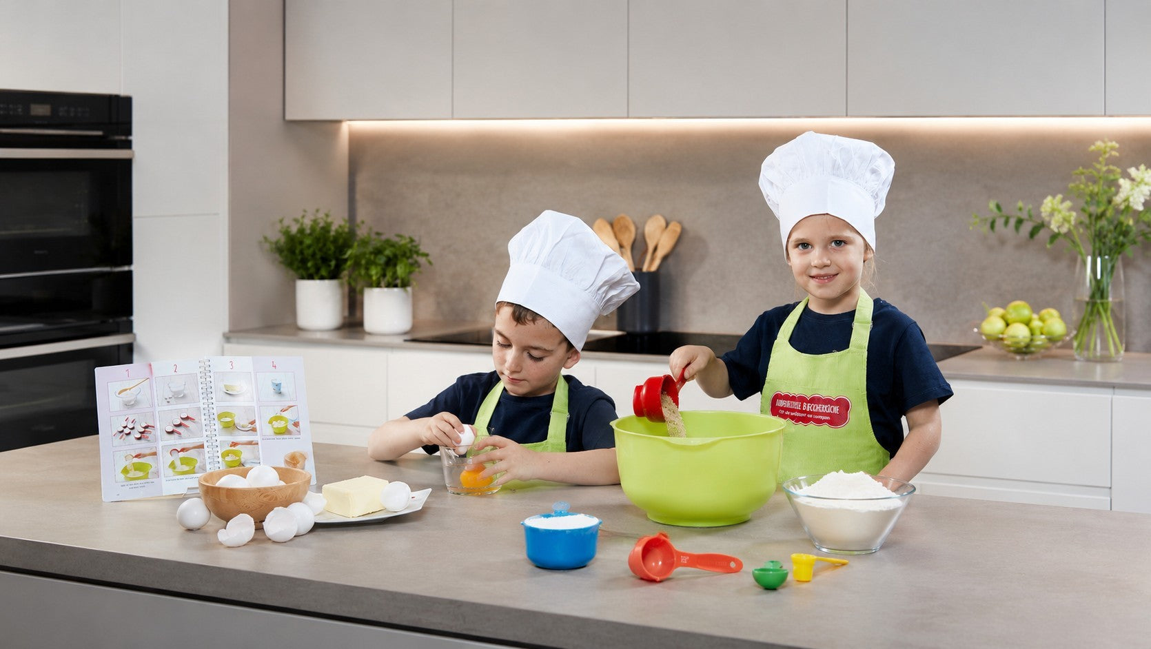Kinder-Backkurse in Freiburg und am Kaiserstuhl mit der Kinderleichten Becherküche