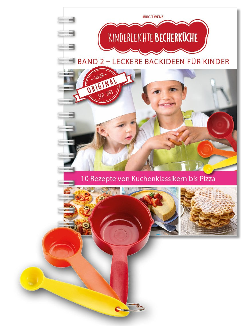 Das Becherküche Kreativ Paket!   Band 2 + 3-teiliges Becherset PLUS Silikon Spritzbeutel