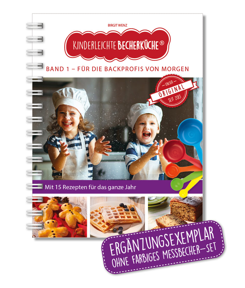 Band 1 "Für die Backprofis von morgen" - Backbuch ohne Messbecher-Set