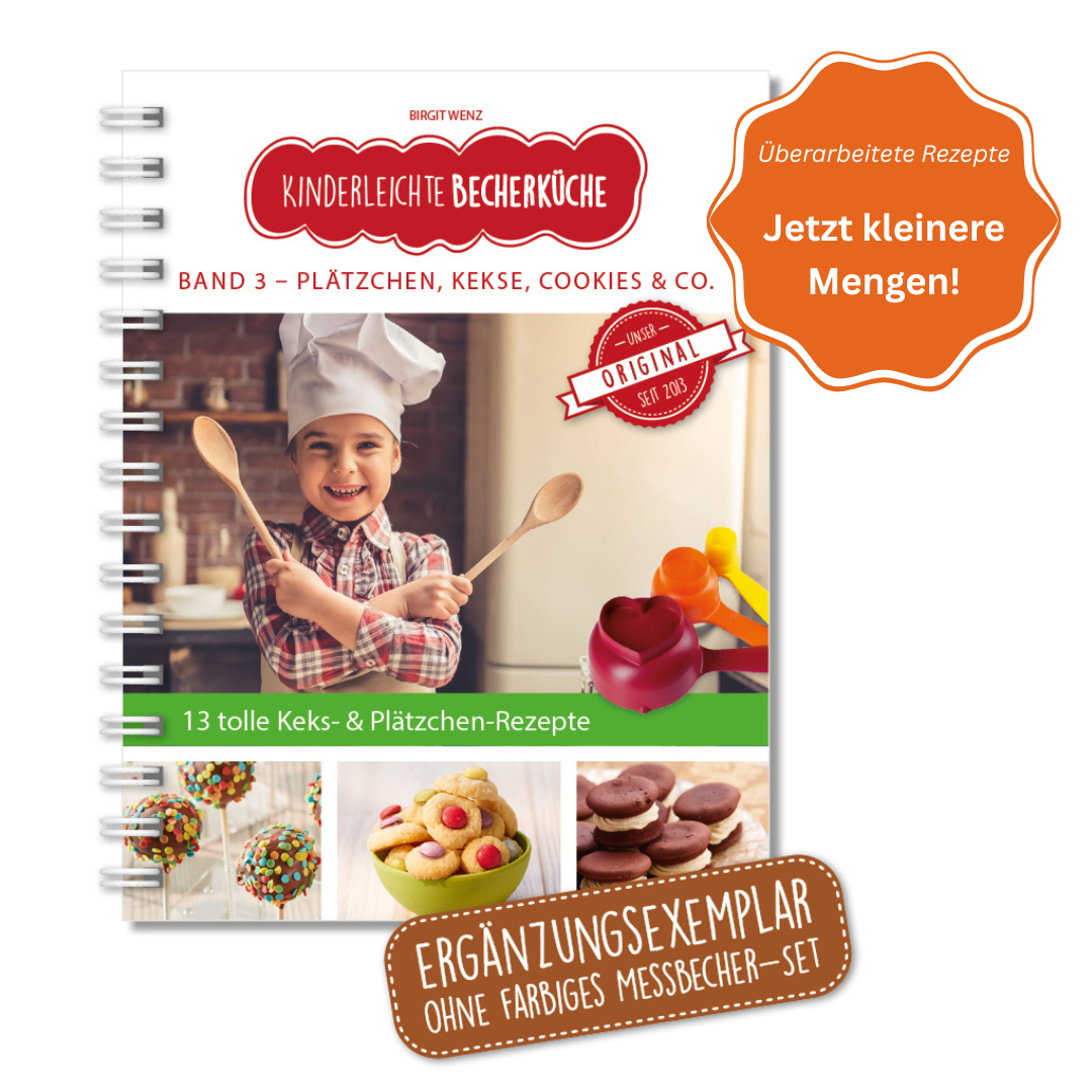 Band 3 "Plätzchen, Kekse, Cookies & Co." - Backbuch ohne Messbecher-Set