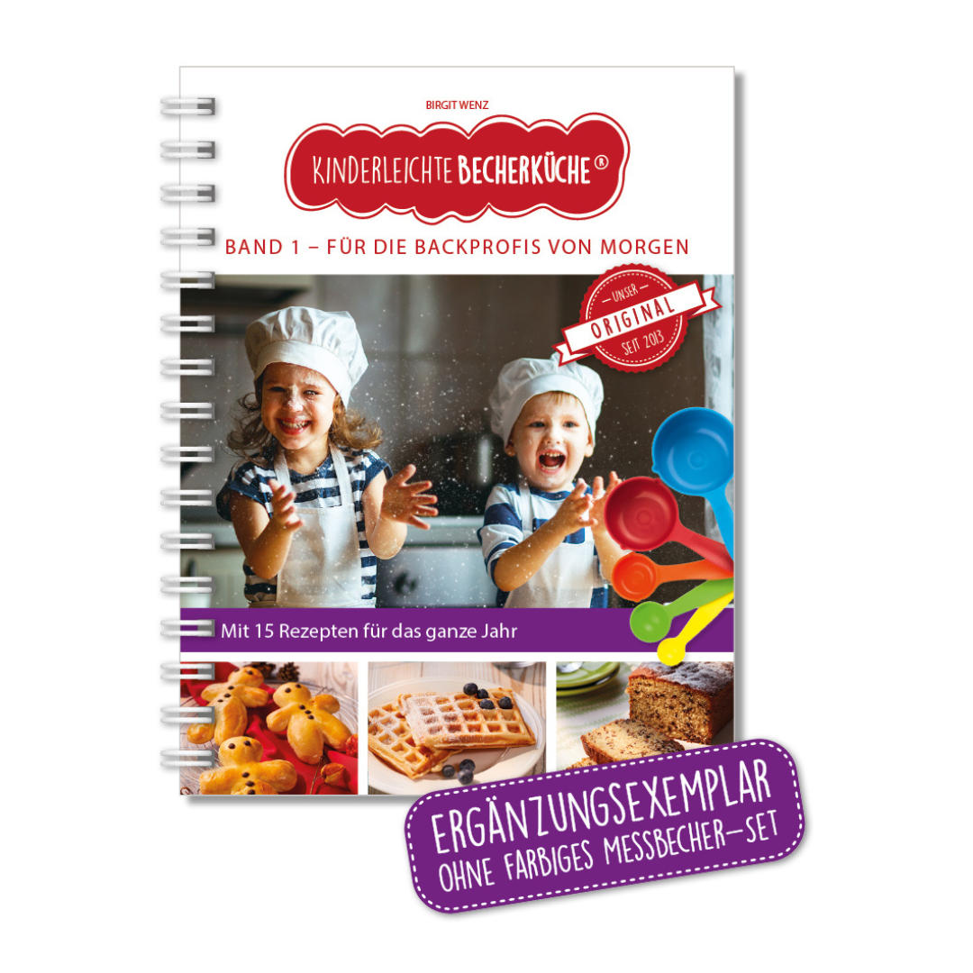Band 1 "Für die Backprofis von morgen" - Backbuch ohne Messbecher-Set
