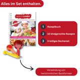 Band 2 "Leckere Backideen für Kinder" Backbuch inkl. 3-teiliges Messbecher-Set