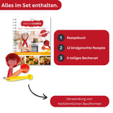 Band 4 "Kleine Gerichte ganz groß!" Backbuch inkl. 3-teiliges Messbecher-Set