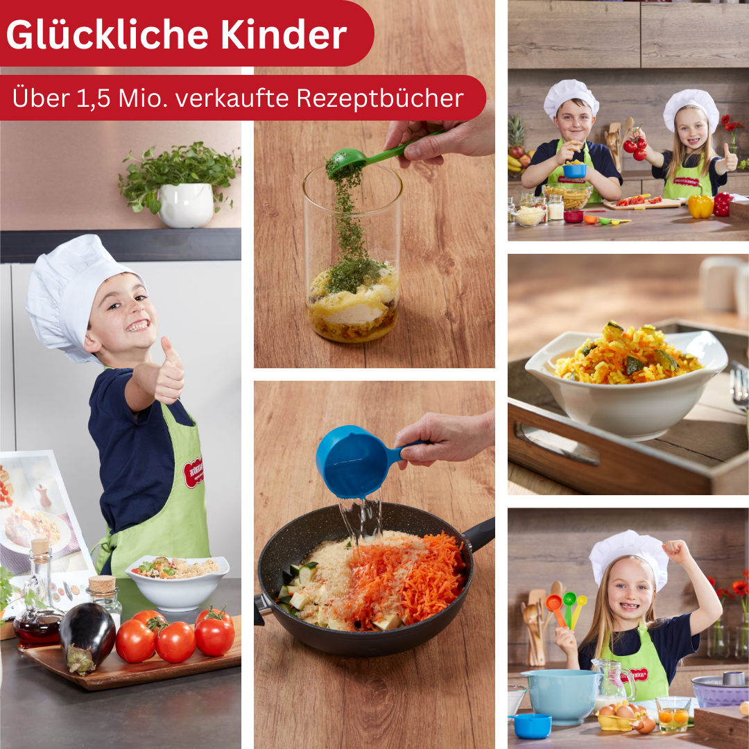 Band 7 "Vegetarisch" Familien-Kochbuch inkl. 5-teiliges Messbecher-Set (lose gepackt)