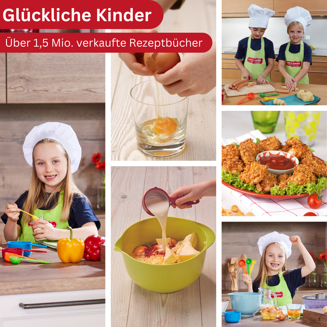 Band 4 "Kleine Gerichte ganz groß!" Backbuch inkl. 3-teiliges Messbecher-Set