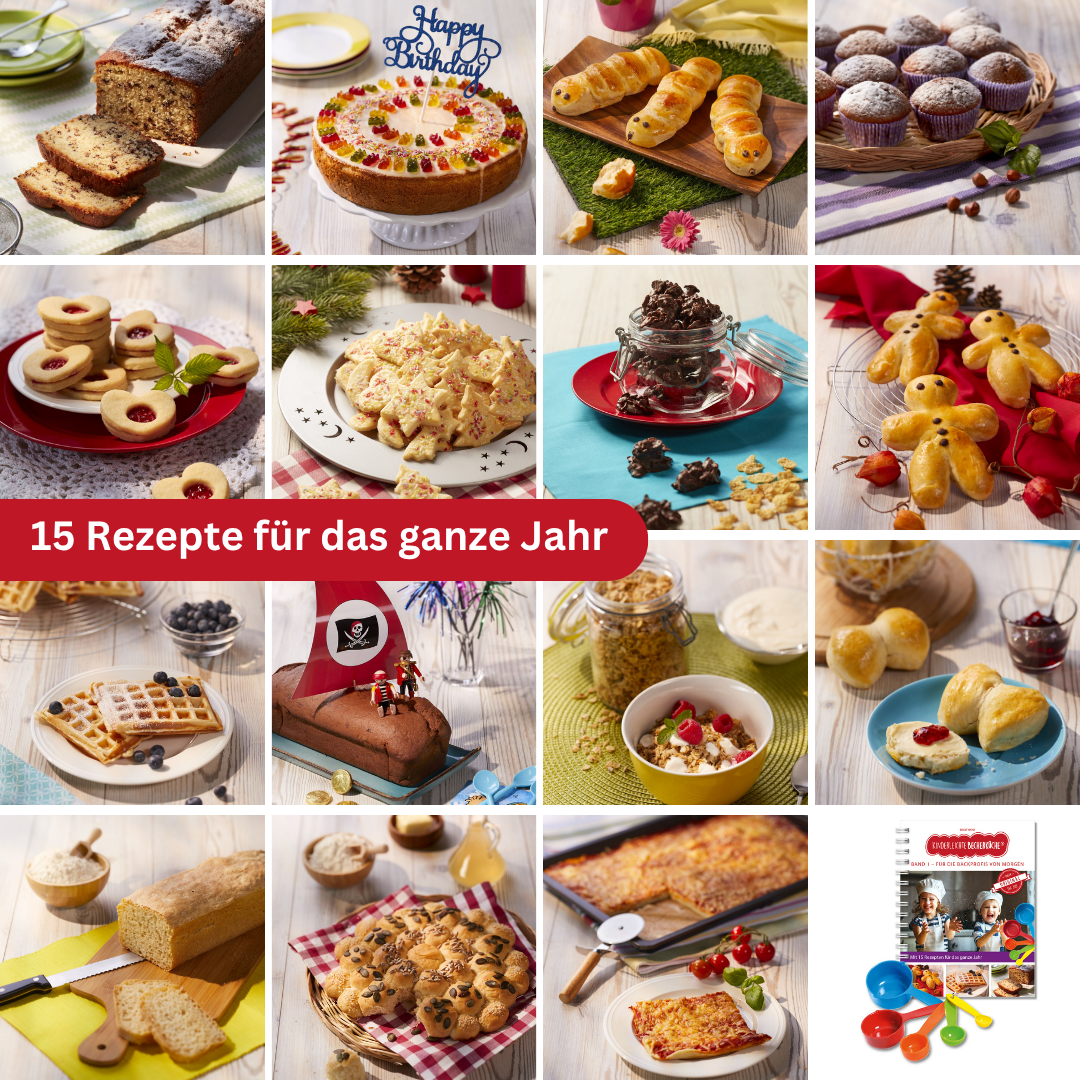 Becherküche Lieblingspaket – Band 1–5 + 5-teiliges Becherset & Buchständer