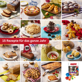 Das Becherküche Familienpaket – Band 1 bis 5 + Zubehör-Set mit Schürze, Messer, Keksdose & Bechern