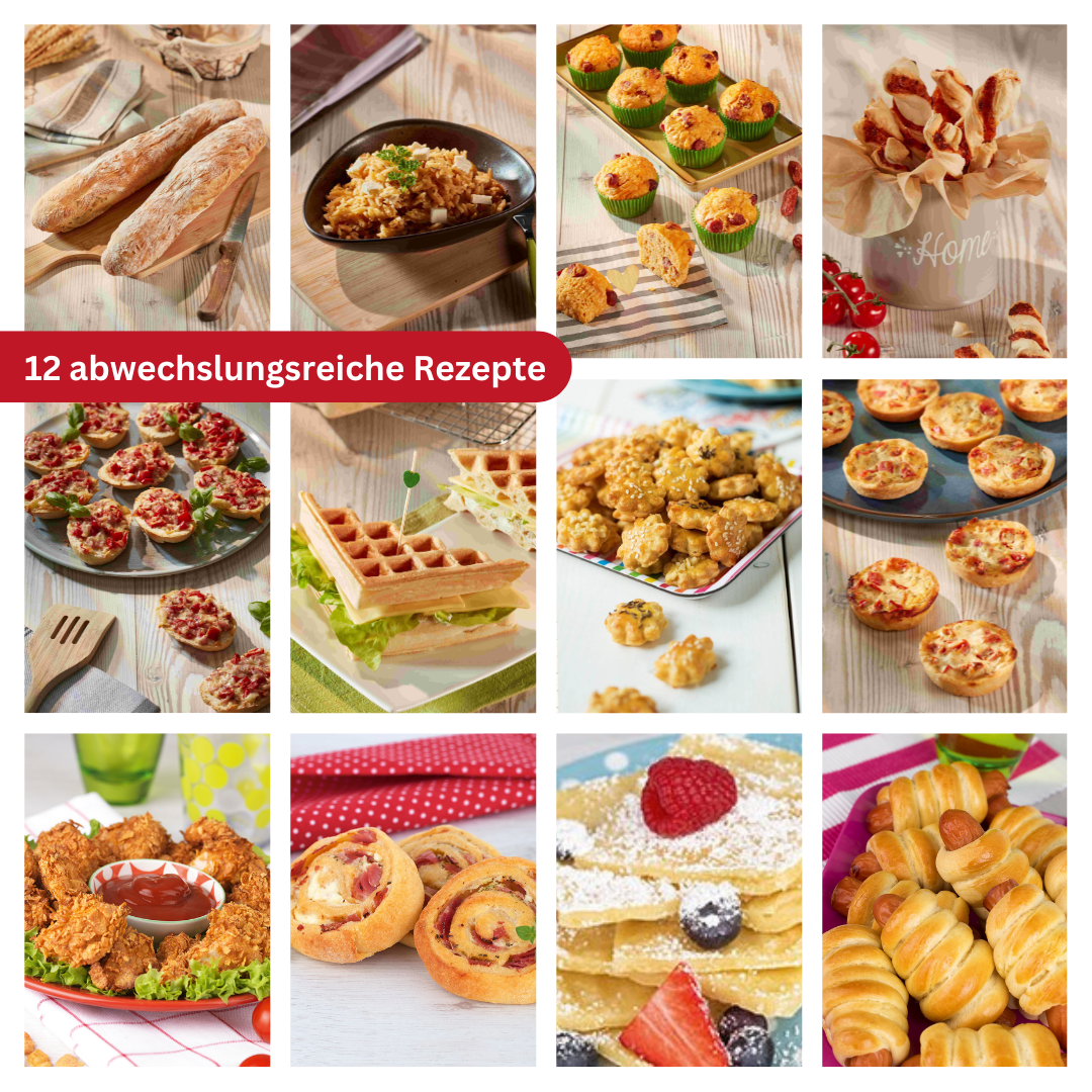 Band 4 "Kleine Gerichte ganz groß!" - Backbuch ohne Messbecher-Set