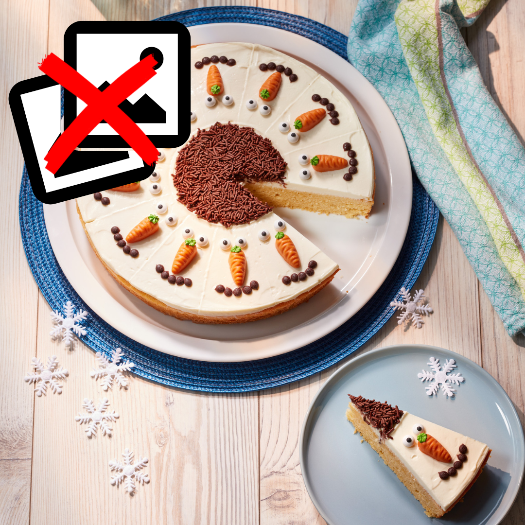 Schneemannkuchen