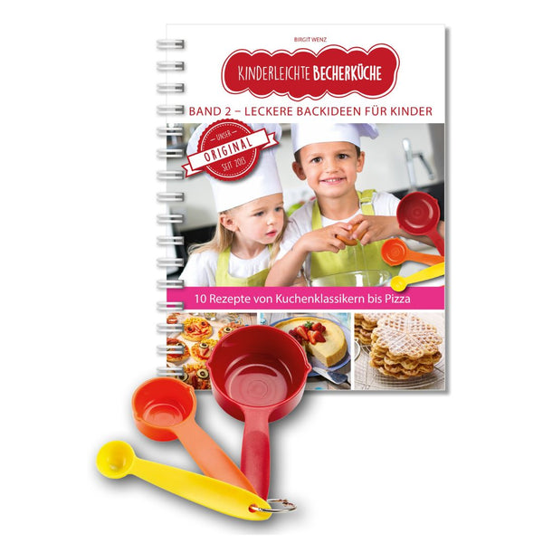 Band 2 "Leckere Backideen für Kinder" Backbuch inkl. 3-teiliges Messbecher-Set
