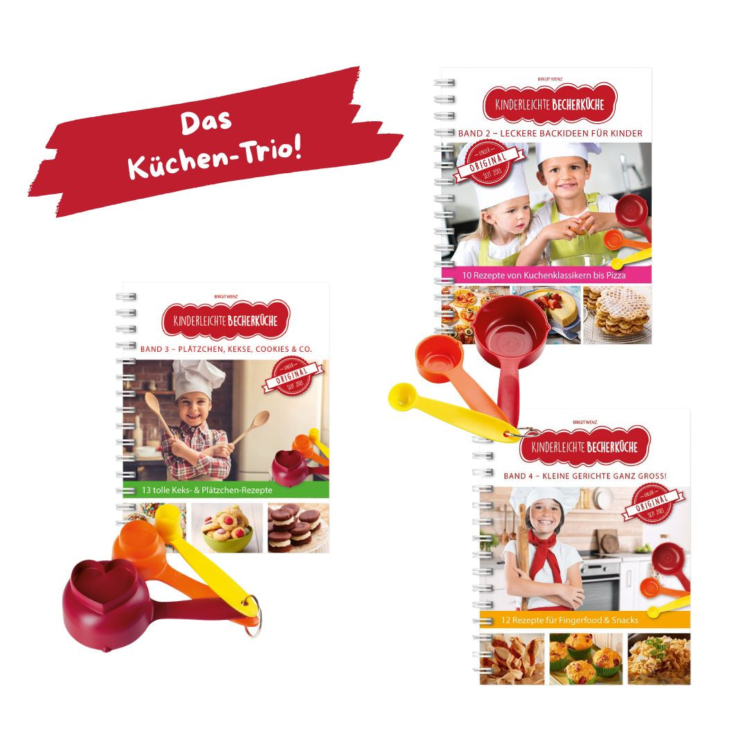 Das Küchen-Trio inkl. 2 Messbecher-Sets