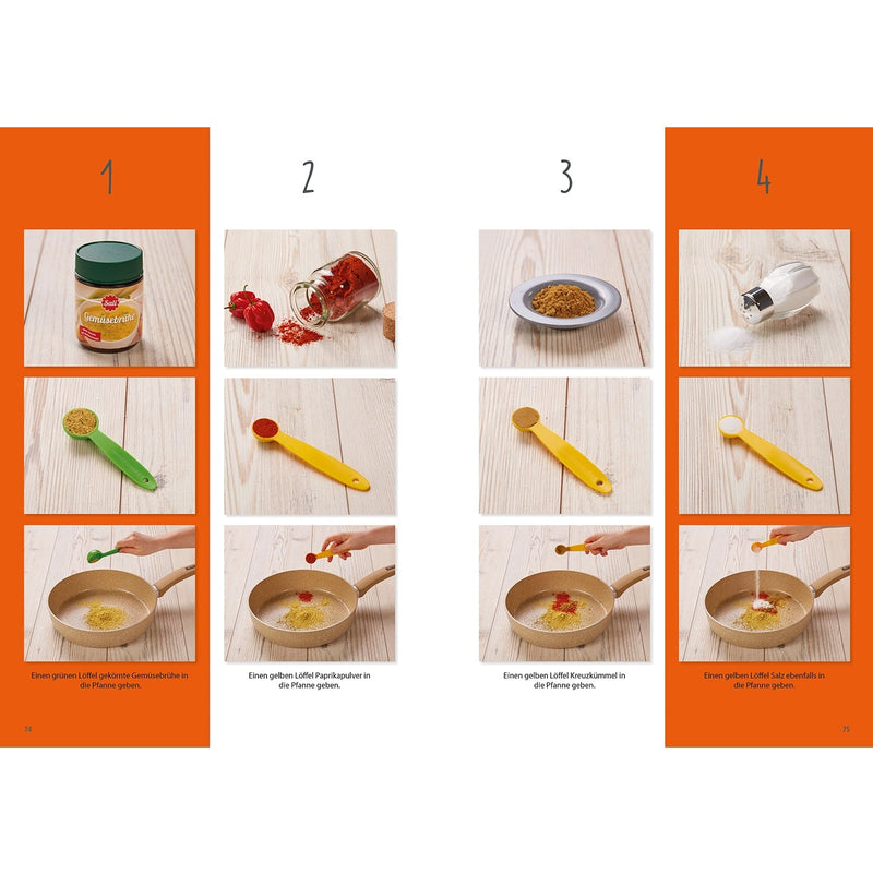 Band 6 "Gesund & Lecker" Familien-Kochbuch inkl. 5-teiliges Messbecher-Set (lose gepackt)