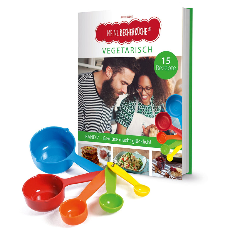 Band 7 "Vegetarisch" Familien-Kochbuch inkl. 5-teiliges Messbecher-Set (lose gepackt)