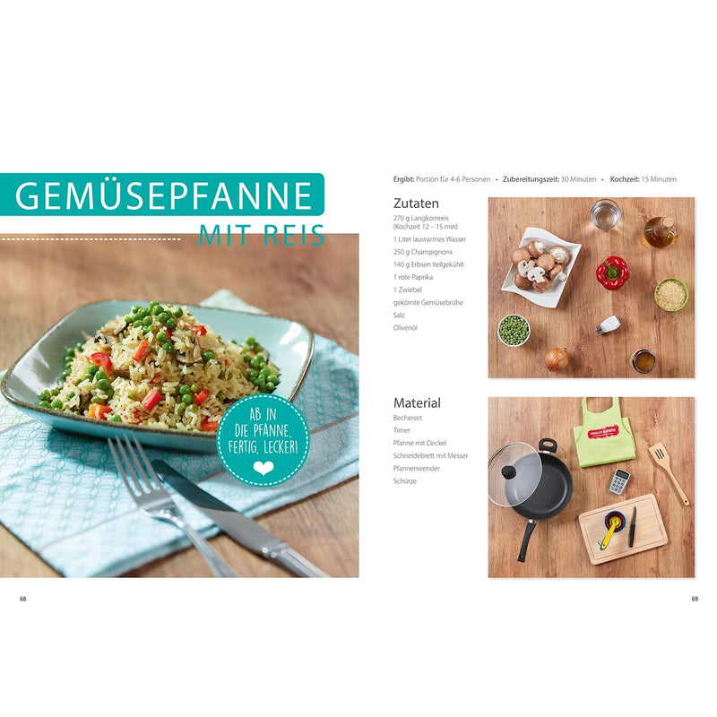 Band 7 "Vegetarisch" Familien-Kochbuch inkl. 5-teiliges Messbecher-Set (lose gepackt)