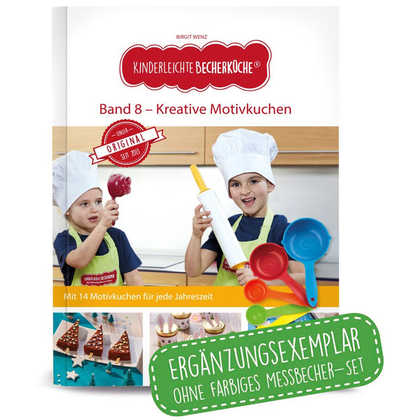 Band 8 "Kreative Motivkuchen" - Backbuch ohne Messbecher-Set