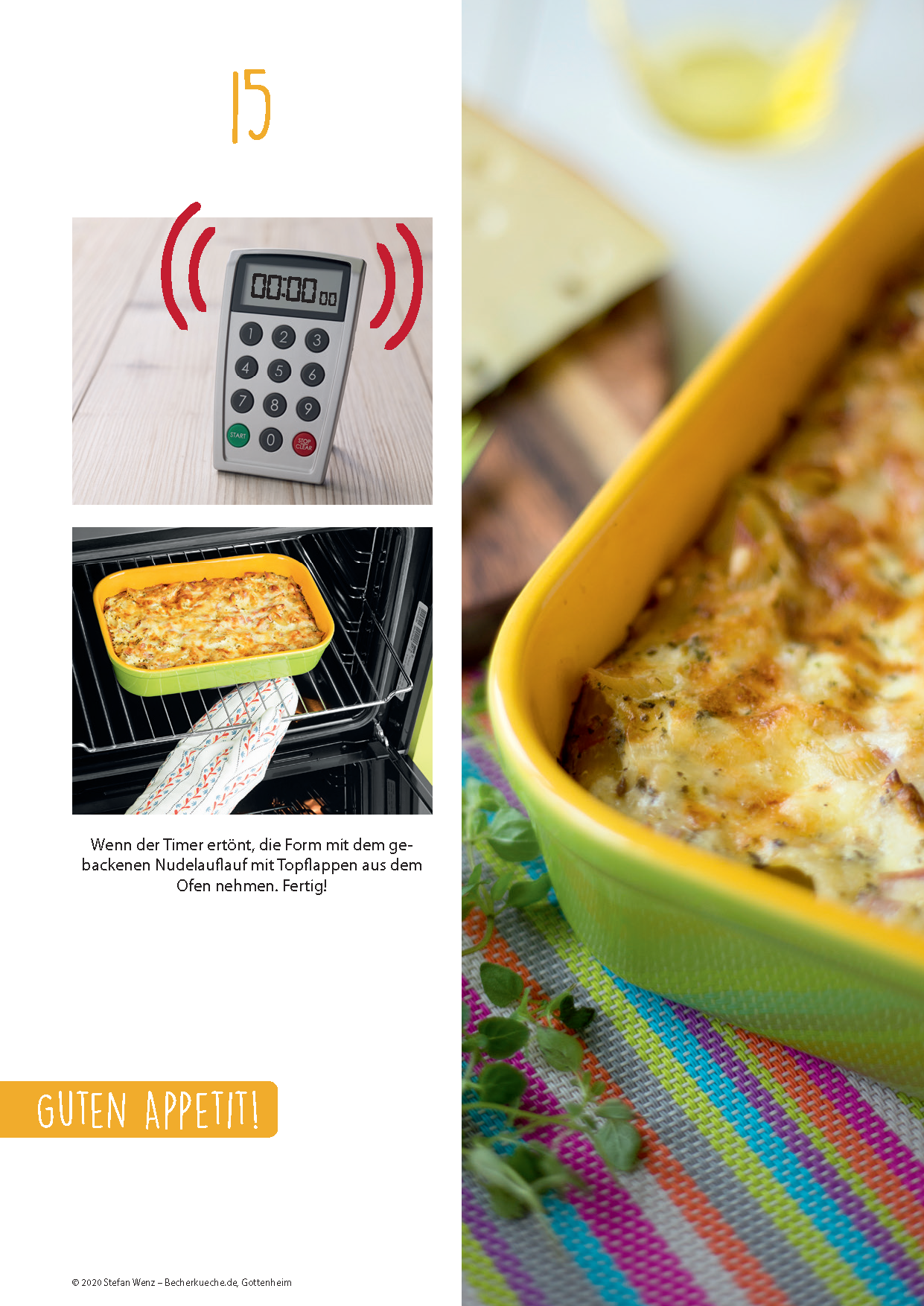 Nudelauflauf mit Schinken