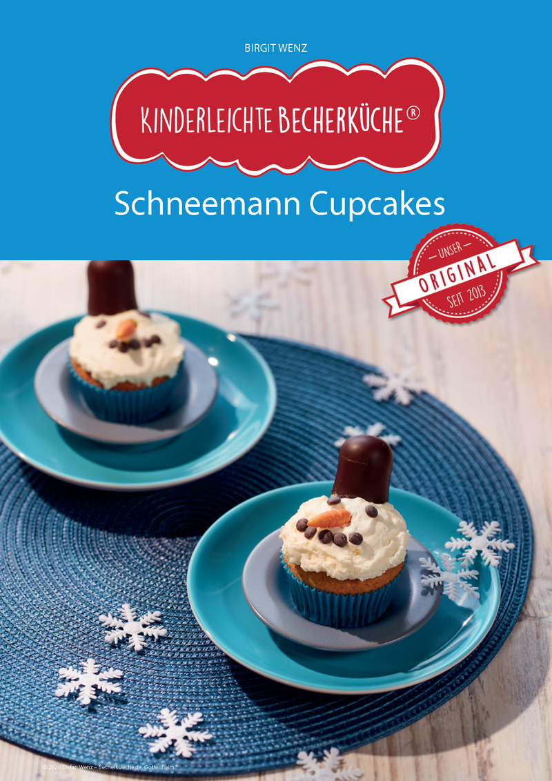 Schneemann Cupcakes